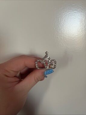 Mini Crystal Rhinestoned Tiara Hair Pin
